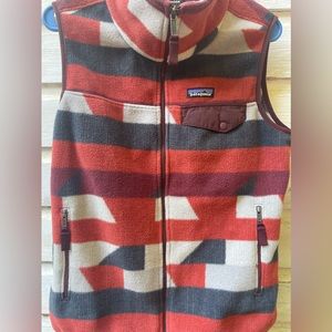 Patagonia Synchilla Fleece Vest, Aztec, women’s medium